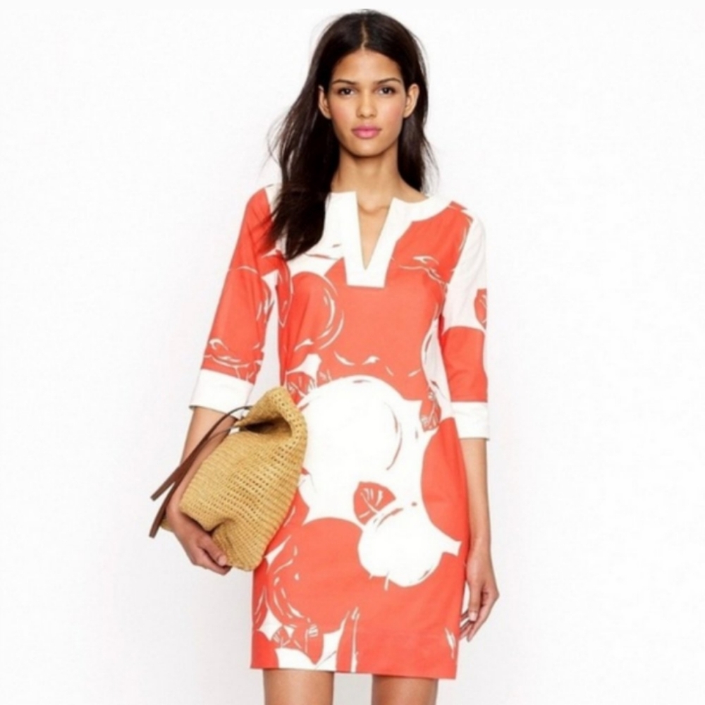 J. Crew Bold Apple Mini Tunic Shift Dress Size Small